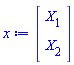 Vector(2, {(1) = X[1], (2) = X[2]})