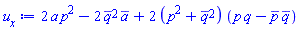 2*a*p^2-2*conjugate(q)^2*conjugate(a)+2*(p^2+conjugate(q)^2)*(p*q-conjugate(p)*conjugate(q))