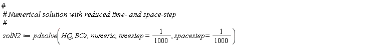 solN2 := pdsolve(HQ, BCs, numeric, timestep = 1/1000, spacestep = 1/1000)
