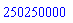 250250000