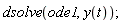 dsolve(ode1, y(t))