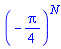 (-(1/4)*Pi)^N