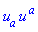 u[a]*u[`~a`]