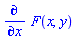 diff(F(x, y), x)
