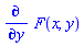 diff(F(x, y), y)
