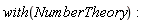 with(NumberTheory)