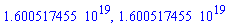 0.1600517455e20, 0.1600517455e20