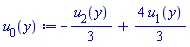 -(1/3)*u[2](y)+(4/3)*u[1](y)