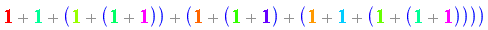 Parse:-ConvertTo1D, "invalid input %1", `%+`(`%+`(`%+`(Typesetting:-mn("1", mathcolor = "#FF0D00", size = "16", fontweight = "bold"), Typesetting:-mn("1", mathcolor = "#00FF9A", size = "16", fontweight = "bold")), `%+`(Typesetting:-mn("1", mathcolor = "#B0FF00", size = "16", fontweight = "bold"), `%+`(Typesetting:-mn("1", mathcolor = "#00FF5B", size = "16", fontweight = "bold"), Typesetting:-mn("1", mathcolor = "#E700FF", size = "16", fontweight = "bold")))), `%+`(`%+`(Typesetting:-mn("1", mathcolor = "#FF4F00", size = "16", fontweight = "bold"), `%+`(Typesetting:-mn("1", mathcolor = "#25FF00", size = "16", fontweight = "bold"), Typesetting:-mn("1", mathcolor = "#6700FF", size = "16", fontweight = "bold"))), `%+`(`%+`(Typesetting:-mn("1", mathcolor = "#FFA000", size = "16", fontweight = "bold"), Typesetting:-mn("1", mathcolor = "#00D2FF", size = "16", fontweight = "bold")), `%+`(Typesetting:-mn("1", mathcolor = "#4EFF00", size = "16", fontweight = "bold"), `%+`(Typesetting:-mn("1", mathcolor = "#00FF8B", size = "16", fontweight = "bold"), Typesetting:-mn("1", mathcolor = "#FF00E6", size = "16", fontweight = "bold"))))))