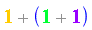 Parse:-ConvertTo1D, "invalid input %1", `%+`(Typesetting:-mn("1", mathcolor = "#FFD600", size = "16", fontweight = "bold"), `%+`(Typesetting:-mn("1", mathcolor = "#00FF1F", size = "16", fontweight = "bold"), Typesetting:-mn("1", mathcolor = "#AB00FF", size = "16", fontweight = "bold")))