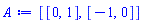[[0, 1], [-1, 0]]