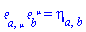 Physics:-Tetrads:-e_[a, mu]*Physics:-Tetrads:-e_[b, `~mu`] = Physics:-Tetrads:-eta_[a, b]
