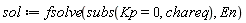 sol := fsolve(subs(Kp = 0, chareq), En)