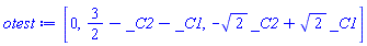 [0, 3/2-_C2-_C1, -2^(1/2)*_C2+2^(1/2)*_C1]