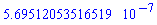 HFloat(5.695120535165188e-7)