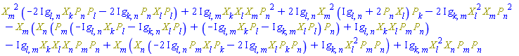 Physics:-`*`(Physics:-`^`(Physics:-SpaceTimeVector[m](X), 2), -(2*I)*Physics:-g_[l, n]*Physics:-`*`(Physics:-SpaceTimeVector[k](X), Physics:-SpaceTimeVector[n](P), Physics:-SpaceTimeVector[l](P))-(2*I)*Physics:-g_[k, n]*Physics:-`*`(Physics:-SpaceTimeVector[n](P), Physics:-SpaceTimeVector[l](X), Physics:-SpaceTimeVector[l](P)))+(2*I)*Physics:-g_[l, m]*Physics:-`*`(Physics:-SpaceTimeVector[k](X), Physics:-SpaceTimeVector[l](X), Physics:-SpaceTimeVector[m](X), Physics:-`^`(Physics:-SpaceTimeVector[n](P), 2))+(2*I)*Physics:-g_[l, n]*Physics:-`*`(Physics:-`^`(Physics:-SpaceTimeVector[m](X), 2), I*Physics:-g_[l, n]+2*Physics:-`*`(Physics:-SpaceTimeVector[n](P), Physics:-SpaceTimeVector[l](X)), Physics:-SpaceTimeVector[k](P))-(2*I)*Physics:-g_[k, m]*Physics:-`*`(Physics:-`^`(Physics:-SpaceTimeVector[l](X), 2), Physics:-SpaceTimeVector[m](X), Physics:-`^`(Physics:-SpaceTimeVector[n](P), 2))-Physics:-`*`(Physics:-SpaceTimeVector[m](X), Physics:-`*`(Physics:-SpaceTimeVector[n](X), Physics:-`*`(Physics:-SpaceTimeVector[m](P), -I*Physics:-g_[l, n]*Physics:-`*`(Physics:-SpaceTimeVector[k](X), Physics:-SpaceTimeVector[l](P))-I*Physics:-g_[k, n]*Physics:-`*`(Physics:-SpaceTimeVector[l](X), Physics:-SpaceTimeVector[l](P)))+Physics:-`*`(-I*Physics:-g_[l, m]*Physics:-`*`(Physics:-SpaceTimeVector[k](X), Physics:-SpaceTimeVector[l](P))-I*Physics:-g_[k, m]*Physics:-`*`(Physics:-SpaceTimeVector[l](X), Physics:-SpaceTimeVector[l](P)), Physics:-SpaceTimeVector[n](P)))+I*Physics:-g_[l, n]*Physics:-`*`(Physics:-SpaceTimeVector[k](X), Physics:-SpaceTimeVector[l](X), Physics:-SpaceTimeVector[m](P), Physics:-SpaceTimeVector[n](P)))-I*Physics:-g_[l, m]*Physics:-`*`(Physics:-SpaceTimeVector[k](X), Physics:-SpaceTimeVector[l](X), Physics:-SpaceTimeVector[n](X), Physics:-SpaceTimeVector[m](P), Physics:-SpaceTimeVector[n](P))+Physics:-`*`(Physics:-SpaceTimeVector[m](X), Physics:-`*`(Physics:-SpaceTimeVector[n](X), -(2*I)*Physics:-g_[l, n]*Physics:-`*`(Physics:-SpaceTimeVector[m](P), Physics:-SpaceTimeVector[l](X), Physics:-SpaceTimeVector[k](P))-(2*I)*Physics:-g_[l, m]*Physics:-`*`(Physics:-SpaceTimeVector[l](X), Physics:-SpaceTimeVector[k](P), Physics:-SpaceTimeVector[n](P)))+I*Physics:-g_[k, n]*Physics:-`*`(Physics:-`^`(Physics:-SpaceTimeVector[l](X), 2), Physics:-SpaceTimeVector[m](P), Physics:-SpaceTimeVector[n](P)))+I*Physics:-g_[k, m]*Physics:-`*`(Physics:-`^`(Physics:-SpaceTimeVector[l](X), 2), Physics:-SpaceTimeVector[n](X), Physics:-SpaceTimeVector[m](P), Physics:-SpaceTimeVector[n](P))