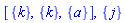 [{k}, {k}, {a}], {j}