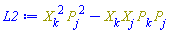 Physics:-`*`(Physics:-`^`(Physics:-SpaceTimeVector[k](X), 2), Physics:-`^`(Physics:-SpaceTimeVector[j](P), 2))-Physics:-`*`(Physics:-SpaceTimeVector[k](X), Physics:-SpaceTimeVector[j](X), Physics:-SpaceTimeVector[k](P), Physics:-SpaceTimeVector[j](P))