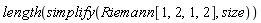 length(simplify(Riemann[1, 2, 1, 2], size))