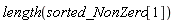 length(sorted_NonZero[1])