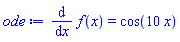 diff(f(x), x) = cos(10*x)