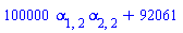 100000*alpha[1, 2]*alpha[2, 2]+92061