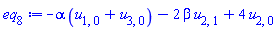 -alpha*(u[1, 0]+u[3, 0])-2*beta*u[2, 1]+4*u[2, 0]