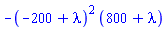 -(-200+lambda)^2*(800+lambda)
