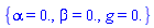 {alpha = 0., beta = 0., g = 0.}