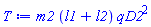 m2*(l1+l2)*qD2^2