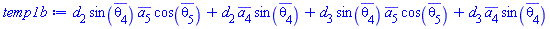 d[2]*sin(conjugate(theta[4]))*conjugate(a[5])*cos(conjugate(theta[5]))+d[2]*conjugate(a[4])*sin(conjugate(theta[4]))+d[3]*sin(conjugate(theta[4]))*conjugate(a[5])*cos(conjugate(theta[5]))+d[3]*conjugate(a[4])*sin(conjugate(theta[4]))