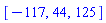 [-117, 44, 125]