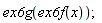 ex6g(ex6f(x))