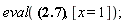 eval(4-(x+2)^2, [x = 1])
