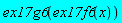 Typesetting:-_Hold([%ex17g6(%ex17f6(x))])