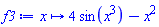 proc (x) options operator, arrow; 4*sin(x^3)-x^2 end proc