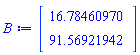 Vector(2, {(1) = 16.78460970, (2) = 91.56921942})