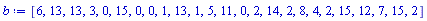 [6, 13, 13, 3, 0, 15, 0, 0, 1, 13, 1, 5, 11, 0, 2, 14, 2, 8, 4, 2, 15, 12, 7, 15, 2]