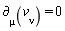 `&PartialD;`[mu](v[nu]) = 0