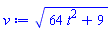 (64*t^2+9)^(1/2)