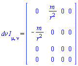 dv1[mu, nu] = Matrix(%id = 18446744078413868318)