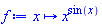 proc (x) options operator, arrow; x^sin(x) end proc