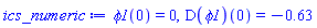 phi1(0) = 0, (D(phi1))(0) = -.63