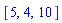 [5, 4, 10]
