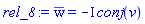 `#mrow(mover(mo(w),mo("&#x305;")))` = -I*conj(v)