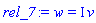 w = I*v