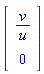 Vector(2, {(1) = v/u, (2) = 0})