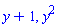 y+1, y^2
