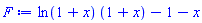 ln(1+x)*(1+x)-1-x