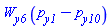 W__y6*(p__y1-p__y10)